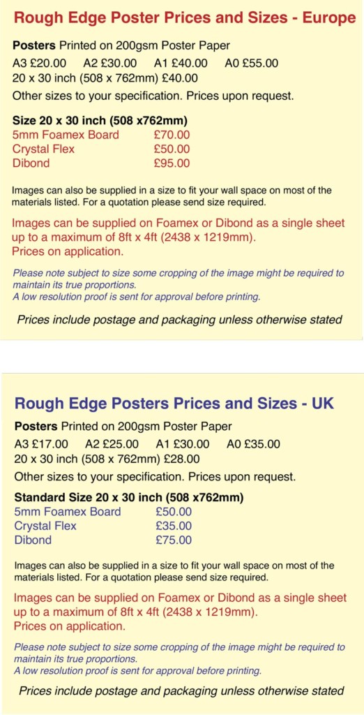 rough edge poster price