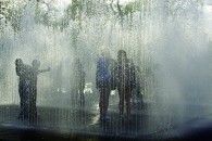 Water Wall, Canvas Print